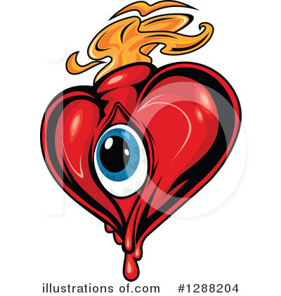 Royalty-Free (RF) Heart Clipart Illustration by Vector Tradition SM - Stock Sample #1288204