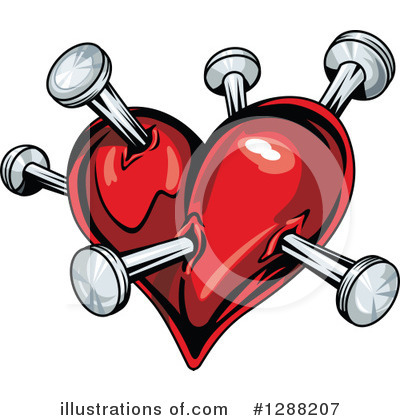 Royalty-Free (RF) Heart Clipart Illustration by Vector Tradition SM - Stock Sample #1288207