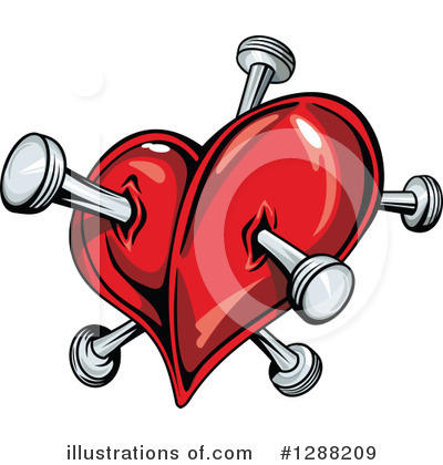 Royalty-Free (RF) Heart Clipart Illustration by Vector Tradition SM - Stock Sample #1288209