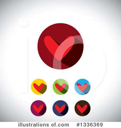 Royalty-Free (RF) Heart Clipart Illustration by ColorMagic - Stock Sample #1336369