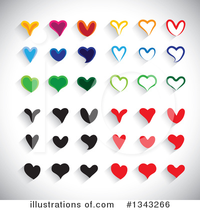 Royalty-Free (RF) Heart Clipart Illustration by ColorMagic - Stock Sample #1343266