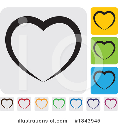 Royalty-Free (RF) Heart Clipart Illustration by ColorMagic - Stock Sample #1343945