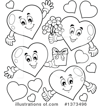 Royalty-Free (RF) Heart Clipart Illustration by visekart - Stock Sample #1373496
