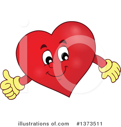 Royalty-Free (RF) Heart Clipart Illustration by visekart - Stock Sample #1373511