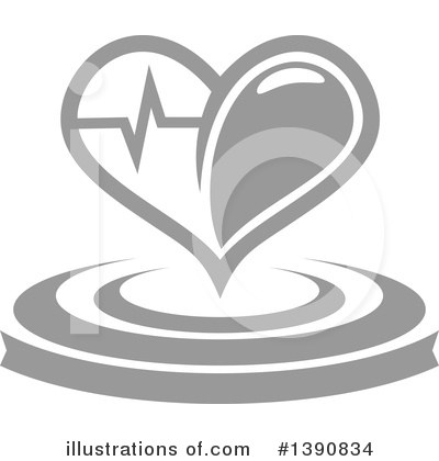 Heartbeat Clipart #1390834 by Vector Tradition SM