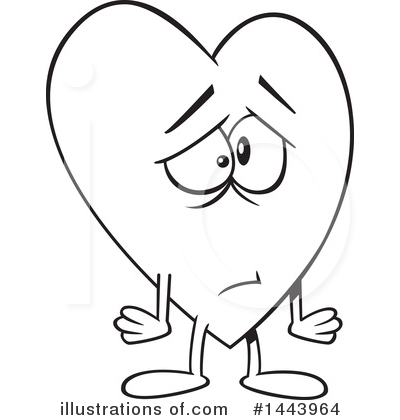 Royalty-Free (RF) Heart Clipart Illustration by toonaday - Stock Sample #1443964