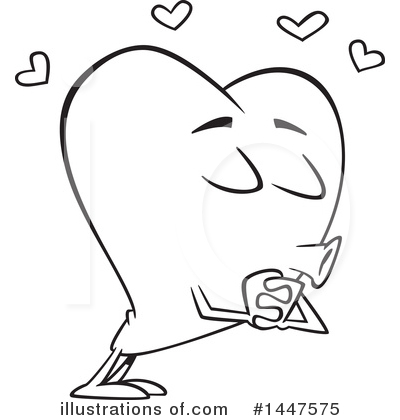Royalty-Free (RF) Heart Clipart Illustration by toonaday - Stock Sample #1447575