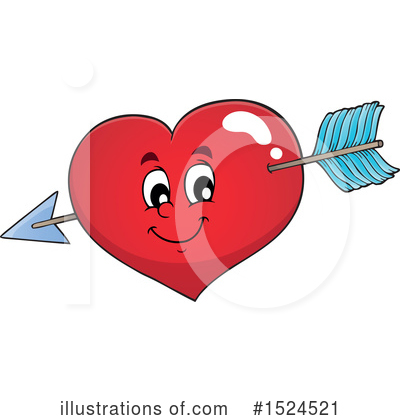 Heart Mascot Clipart #1524521 by visekart