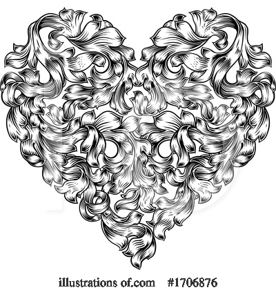 Royalty-Free (RF) Heart Clipart Illustration by AtStockIllustration - Stock Sample #1706876