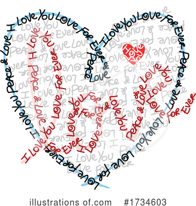 Royalty-Free (RF) Heart Clipart Illustration by NL shop - Stock Sample #1734603