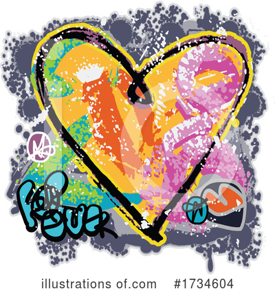 Royalty-Free (RF) Heart Clipart Illustration by NL shop - Stock Sample #1734604