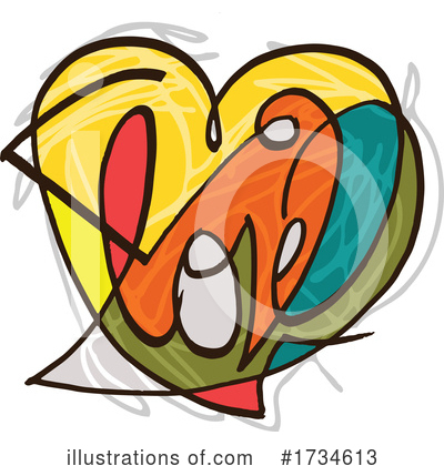 Royalty-Free (RF) Heart Clipart Illustration by NL shop - Stock Sample #1734613