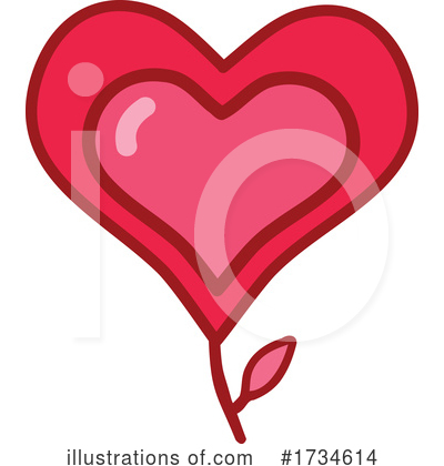 Royalty-Free (RF) Heart Clipart Illustration by NL shop - Stock Sample #1734614