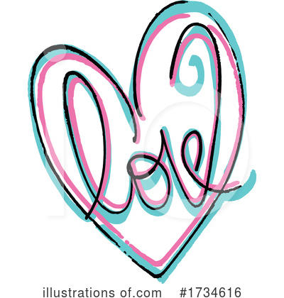 Royalty-Free (RF) Heart Clipart Illustration by NL shop - Stock Sample #1734616