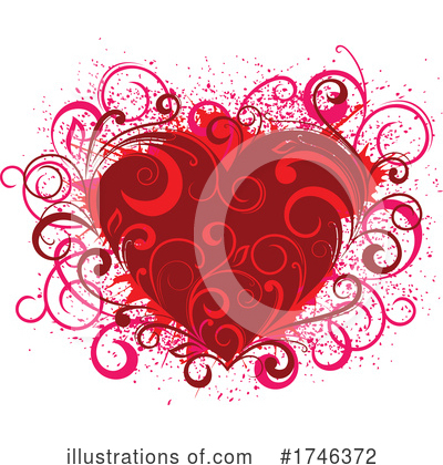 Floral Heart Clipart #1746372 by Vector Tradition SM
