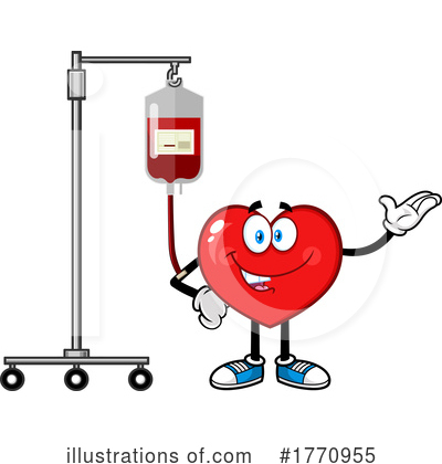 Heart Mascot Clipart #1770955 by Hit Toon
