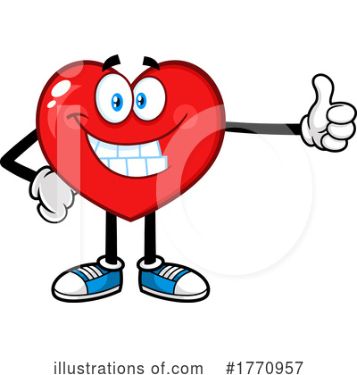 Heart Mascot Clipart #1770957 by Hit Toon
