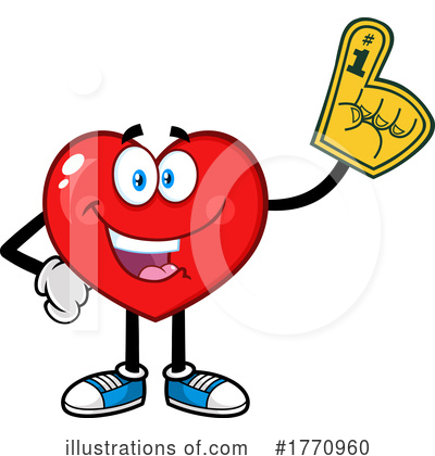Heart Mascot Clipart #1770960 by Hit Toon