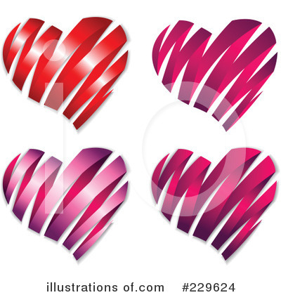 Royalty-Free (RF) Heart Clipart Illustration by Qiun - Stock Sample #229624