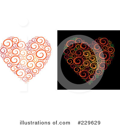 Royalty-Free (RF) Heart Clipart Illustration by Qiun - Stock Sample #229629