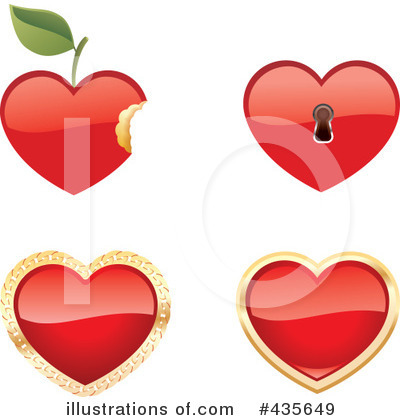 Royalty-Free (RF) Heart Clipart Illustration by Monica - Stock Sample #435649