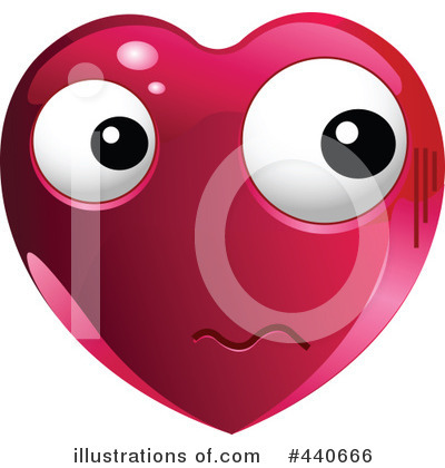 Royalty-Free (RF) Heart Clipart Illustration by Pushkin - Stock Sample #440666