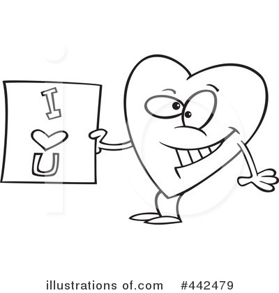 Royalty-Free (RF) Heart Clipart Illustration by toonaday - Stock Sample #442479