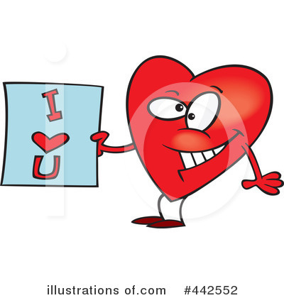 Royalty-Free (RF) Heart Clipart Illustration by toonaday - Stock Sample #442552