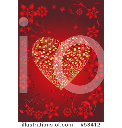 Royalty-Free (RF) Heart Clipart Illustration by MilsiArt - Stock Sample #58412