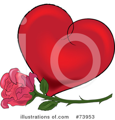 Rose Clipart #73953 by Pams Clipart