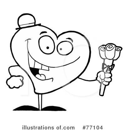 Royalty-Free (RF) Heart Clipart Illustration by Hit Toon - Stock Sample #77104