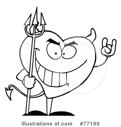 Royalty-Free (RF) Heart Clipart Illustration by Hit Toon - Stock Sample #77109