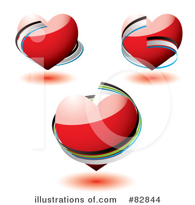 Royalty-Free (RF) Heart Clipart Illustration by michaeltravers - Stock Sample #82844