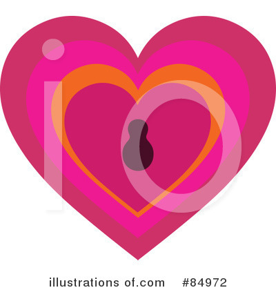 Royalty-Free (RF) Heart Clipart Illustration by Pushkin - Stock Sample #84972