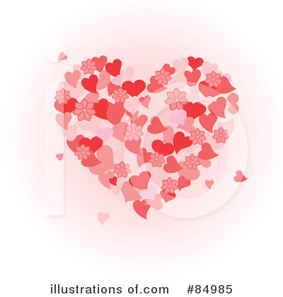 Royalty-Free (RF) Heart Clipart Illustration by Pushkin - Stock Sample #84985