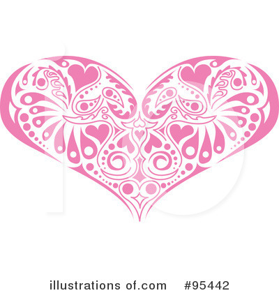 Royalty-Free (RF) Heart Clipart Illustration by Andy Nortnik - Stock Sample #95442