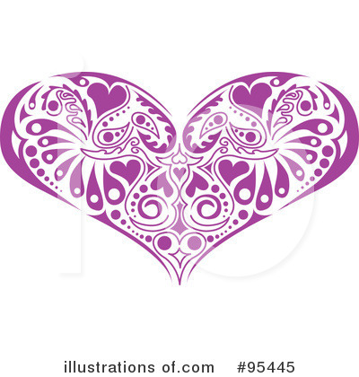 Royalty-Free (RF) Heart Clipart Illustration by Andy Nortnik - Stock Sample #95445