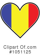 Heart Flag Clipart #1051125 by Maria Bell