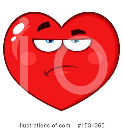 Royalty-Free (RF) Heart Mascot Clipart Illustration by Hit Toon - Stock Sample #1531360