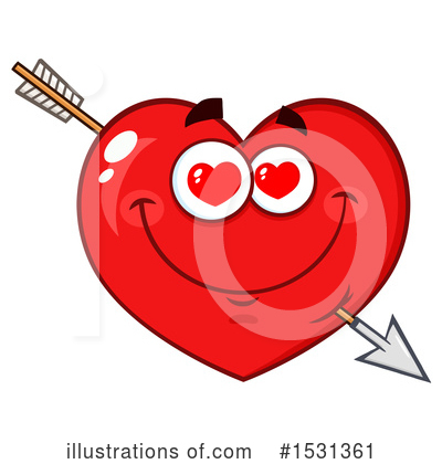 Heart Mascot Clipart #1531361 by Hit Toon