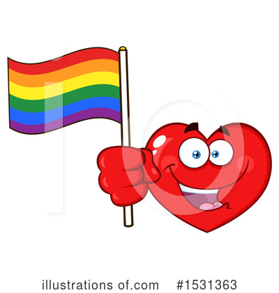 Royalty-Free (RF) Heart Mascot Clipart Illustration by Hit Toon - Stock Sample #1531363