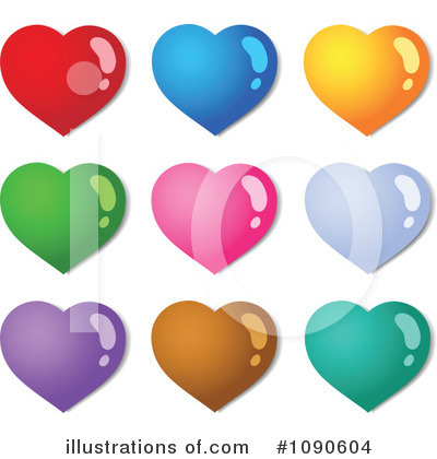 Royalty-Free (RF) Hearts Clipart Illustration by visekart - Stock Sample #1090604