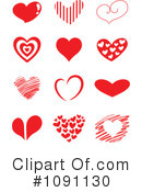 Hearts Clipart #1091130 by yayayoyo