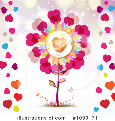 Royalty-Free (RF) Hearts Clipart Illustration by merlinul - Stock Sample #1099171