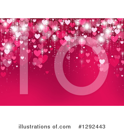 Heart Background Clipart #1292443 by dero