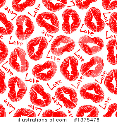 Lipstick Kiss Clipart #1375478 by Vector Tradition SM