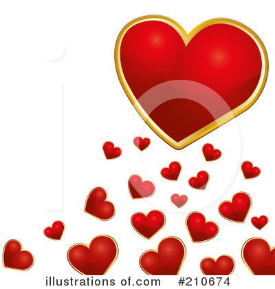 Royalty-Free (RF) Hearts Clipart Illustration by MilsiArt - Stock Sample #210674