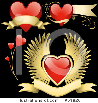 Royalty-Free (RF) Hearts Clipart Illustration by dero - Stock Sample #51926
