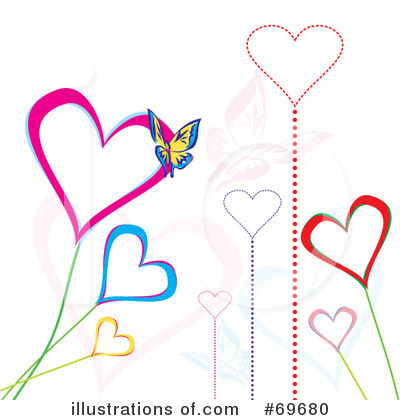 Royalty-Free (RF) Hearts Clipart Illustration by MilsiArt - Stock Sample #69680