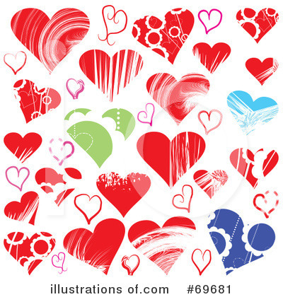 Royalty-Free (RF) Hearts Clipart Illustration by MilsiArt - Stock Sample #69681